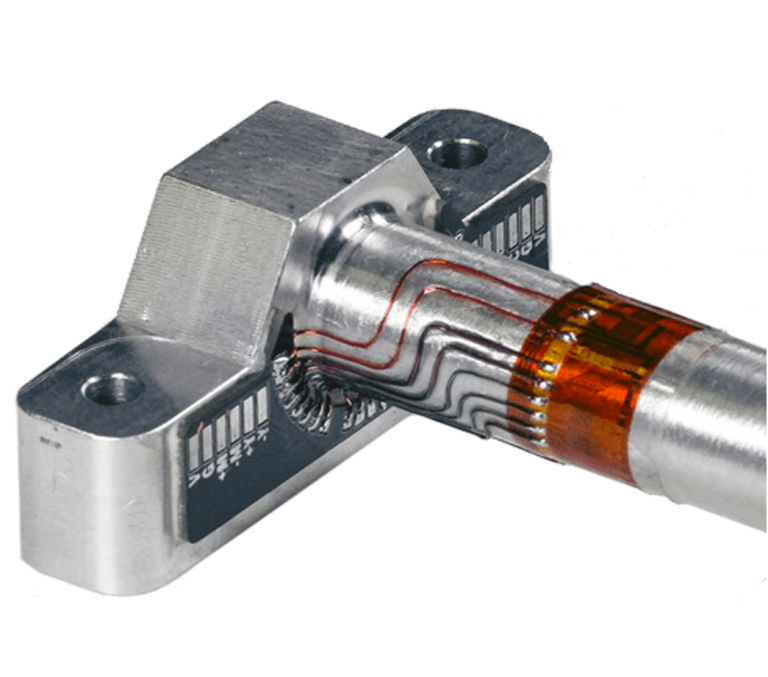 Image of custom strain gauging on instrumentation