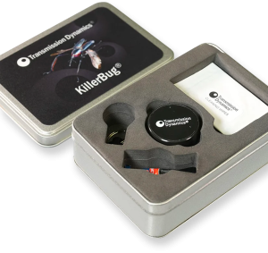 Image of the case for the Killerbug&reg; product together with various accessories.