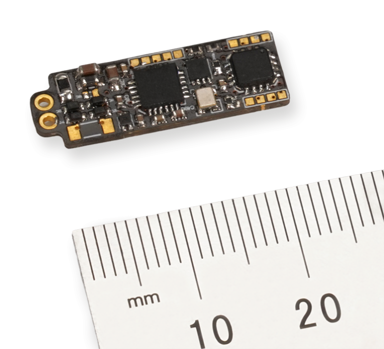 Inductive Data and Power Telemetry to scale with ruler